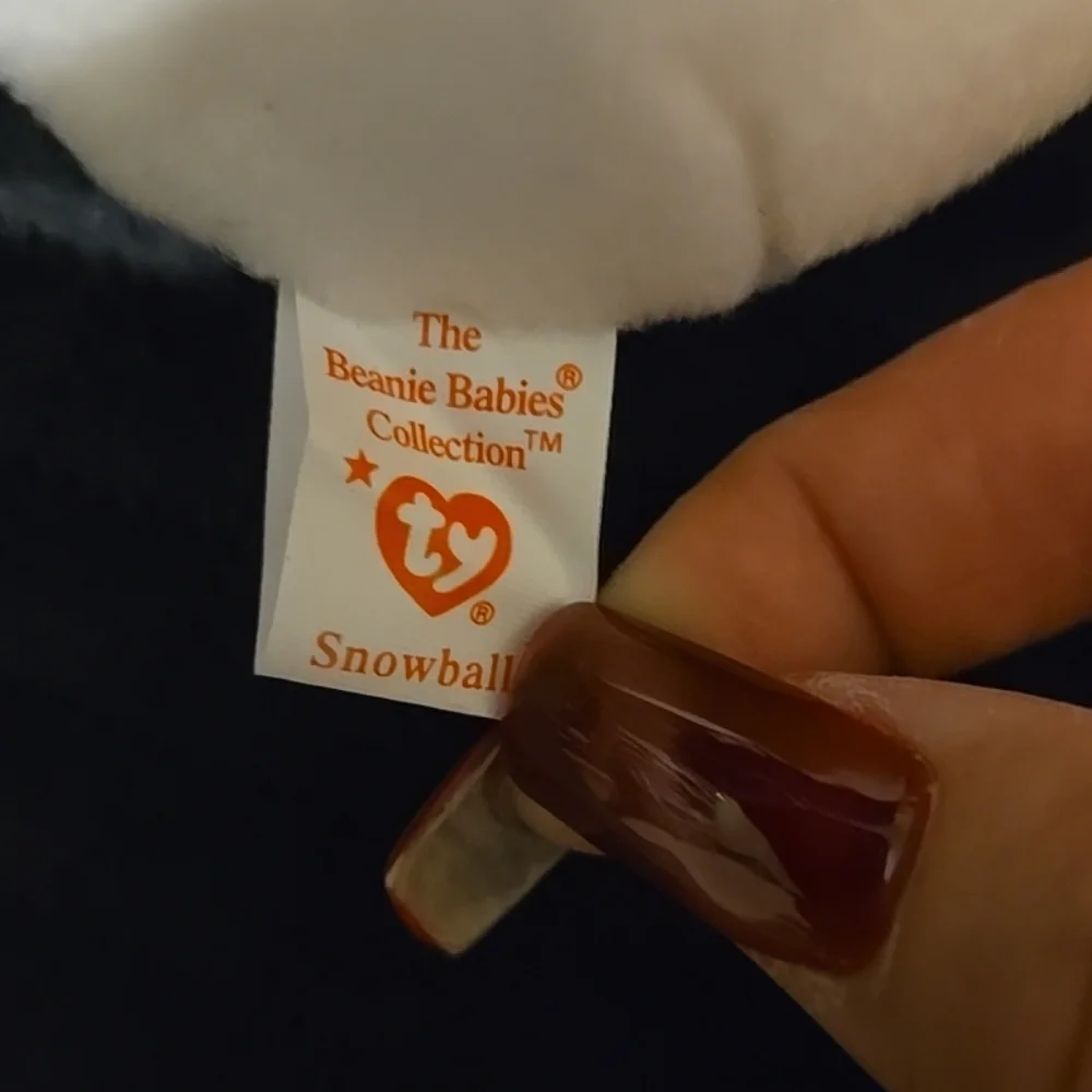 Ty Beanie Baby Snowball, 1996 With Case